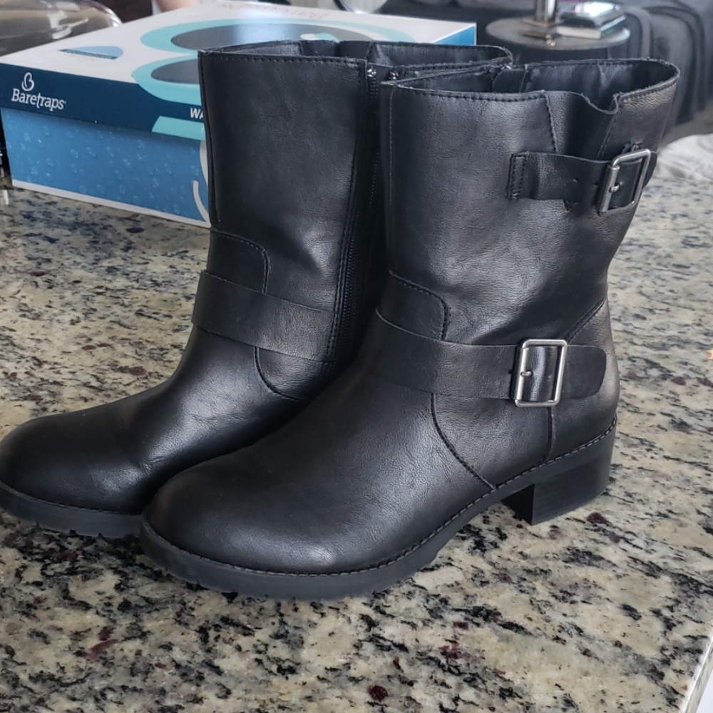 NWOT Gianara Moto Booties, Created For Macy's